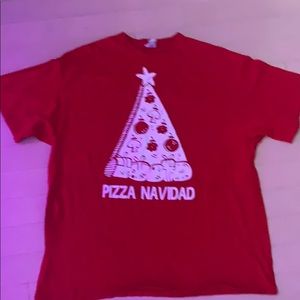 pizza navidad shirt